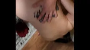 Asian babe fucked from behind with huge white cock deepthroat.
